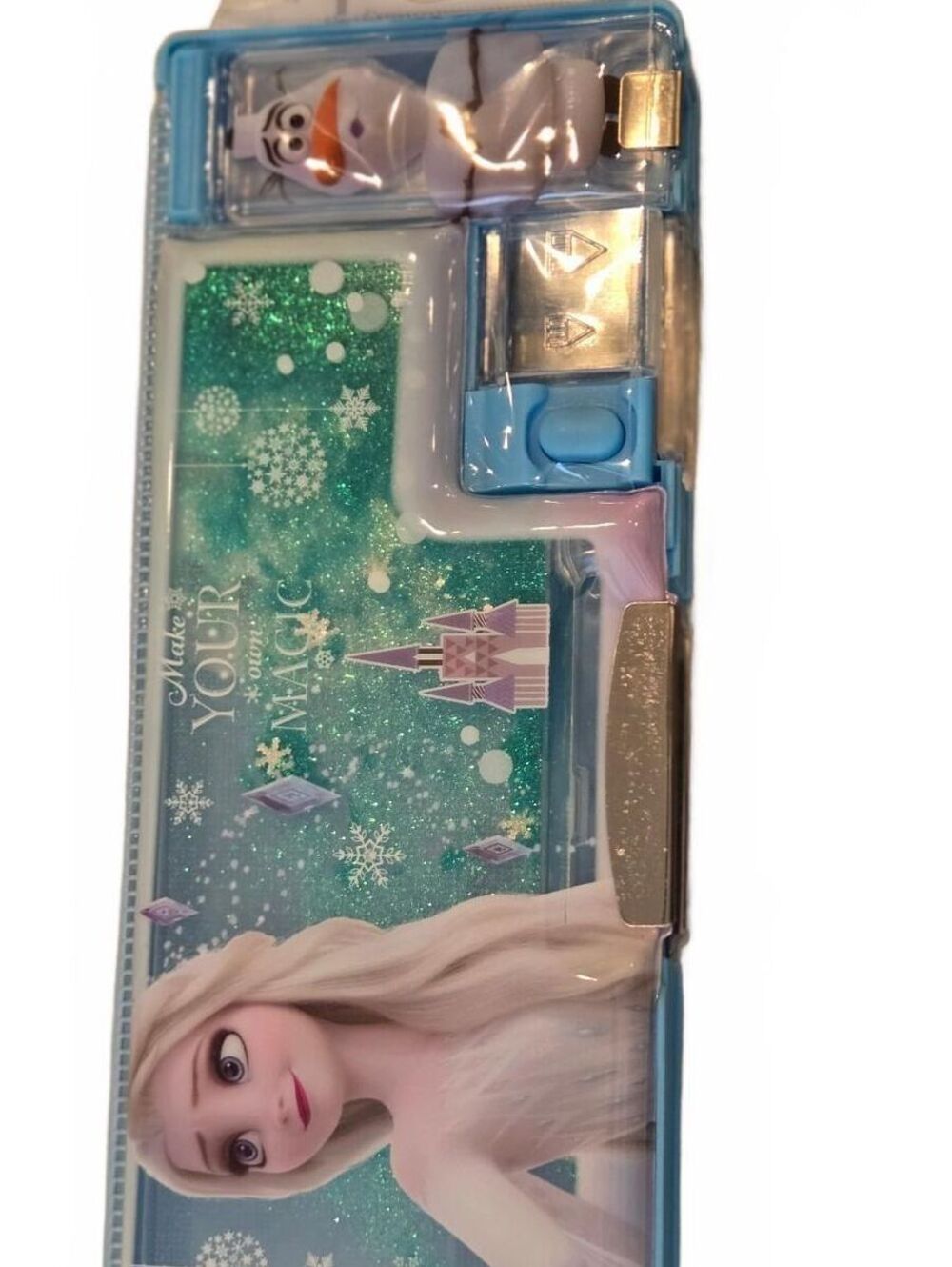 Disney Frozen blue glitter pencil case